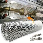 Stainless Steel Heat Shield Sheet 100x60cm For Turbo Downpipe Exhaust Manifold