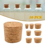 10x Tapered Cork Plugs Reusable Wooden Wine Corks Stoppers Sealing Stopper