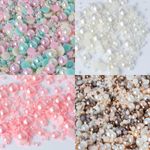 Mixed Flat Back Pearls Rhinestones Embellishments Face Gems Craft Card Making