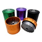 Headchef Vortex 62mm 5-Part Herb Grinder Sifter Ceramic Blade Coated Black Green