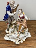 A Karl Ens Of Volkstedt Porcelain Figurine Group On A Rococo Base