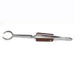 50ps Lot Fiber Grip Cross Locking Oval Mouth Tweezer Goldsmith, Metalsmith 16cm
