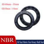 Oil Seal Metric Size Rotary Shaft Seal NBR ID 40mm 42mm - 55mm Height 7mm - 12mm