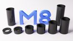 M8 Black Plastic Spacers Standoff Washer Nylon 3mm to 30mm Choice of Quantity.