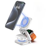 KUXIU X55 3-In-1 Foldable Magnetic Wireless iPhone 17 16 Pro Max Charger &Stand