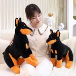 Lovely Soft Cute Doberman Pinscher Doll Plush Toy pillow