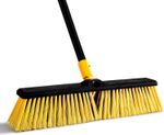 18" Commercial Outdoor Push Broom - Heavy Duty - Long Stiff Bristles 