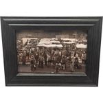 Erith Market Framed Vintage Photograph Outdoor Market Scene late 70s /80s