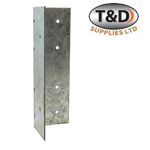 Timco Universal Galvanised Post Extender Bracket 60x60x180mm - Fence Post Repair