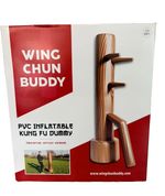 Wing Chun Buddy Inflatable Kung Fu Dummy, Brown, Full Size 1.5m, For All Ages