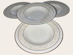 Villeroy Boch Ivoire 4x Rimmed Bowl Soup Plates 24.8cm Hardly Used Excellent