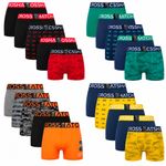 Crosshatch Mens Boxer Shorts 5 Pack Trunks Cotton Stretch Multipack Essential