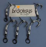 10x Ronnie Spinner Rigs Ready Tied Carp Fishing Hooks Barbed/Barbless