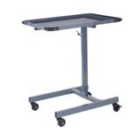 SGS Mobile Workstation Table Adjustable Height Non Slip PVC Mat Bumpers & Wheels