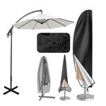 Large 205cm Parasol Banana Umbrella Cover Cantilever Patio Garden Outdoor Shield