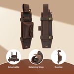 TOURBON Leather Fixed Blade Knife Sheath for Belt Scout Knives Holster Tool Case