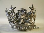 Antique silver crown for religious statue