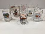 8 X Assorted Miniature Souvenir Drinking Glasses I Love You Mum  Hooters Shot