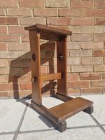 Antique Oak Gothic Prie Dieu Prayer Kneeler Church Ecclesiastical Furniture