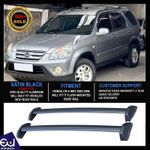 FOR HONDA CRV MK2 2002-2006 ALUMINIUM BLACK ROOF CROSS RAILS BARS 100% OEM FIT