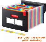 25 Pocket  A4 Expanding File Organiser Paper Expanding A4 Box  Document Folder