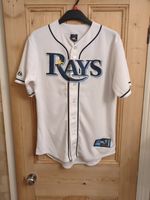 TAMPA BAY RAYS JERSEY VINTAGE MAJESTIC Size M Stained Ramirez #24 Pit To Pit 21