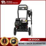 Heavy Duty 3500PSI Petrol Pressure Washer 240BAR 5 Nozzles Jet Washer 3.6 L Tank