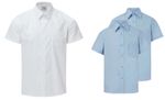 2 Pack Boys Short Sleeve School Shirt School Uniform Pocket Regular Fit Size new