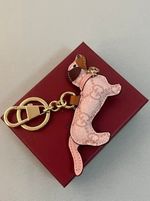 NEW Novelty Charm Handmade Dog Pink Keychain Gift Key chain with New Box