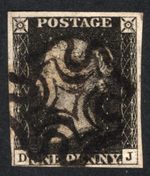 QV NICE USED 1D INTENSE BLACK 4 MARGINS NICE FULL BLACK MX.