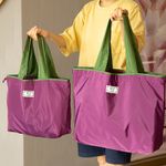 Nylon Supermarket Shopping Bag,Reusable Grocery Bags- Large Capacity Foldable