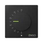 Engo Simple Dial Thermostat, 230V, Black