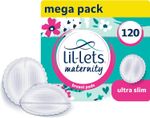 Lil-Lets Maternity Breast Pads, X 120 Count, Disposable Nursing Pads, One Sizes