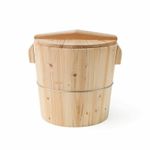 Rice Steaming Barrel Traditional Wooden Rice Steamer Breathable for Home Cooks