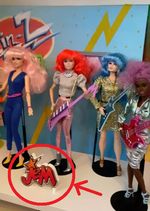 Jem logo display     Jem Stingers Misfits doll  Studio