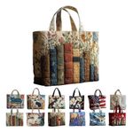 Large Capacity Puffer Bag Quilted Shoulder Handbag Quilted Tote Bag Retro Motifs