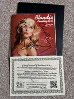 Blondie Debbie Harry Clem Burke Chris Stein Signed 7” Sunday Girl EP COA