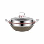 Stainless Steel Wok Steaming and Stewing Deep Wok Induction Ready