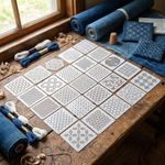 20pcs/25pcs Geometric Pattern Sashiko Embroidery Template  Beginners