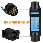 13 PIN AND 7 PIN Tester Trailer Light Lighting Tester Van Towing Wiring Check