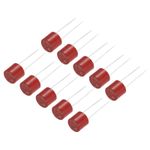 15Pcs Cylindrical DIP Mounted Miniature Micro Fuse , T-2A 2A 250V, Red