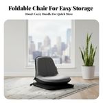 Adjustable rotating Lounger Foldable Floor Chair Space-Saving for Adults,