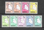 BARBUDA - 1968 - QEII MAP DEFINS - Short Set ½c to 15c - SG 12/20- MNH - EMP#165