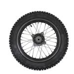 DIRT BIKE Pit Bike Wheel 12" Rear Tyre Rim & Tube 15mm SDG Back Complete