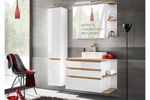 Bathroom Furniture Set Vanity Sink Countertop Wall Tallboy White Gloss Oak Plat