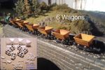 OO9/009 Hudson Tipper Wagon Kit x 6 with wheels 3D Resin HO9 HOe