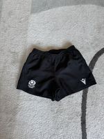 Men’s Black Macron Scotland Rugby Shorts Medium Excellent Condition