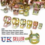 10/50Pcs Spring Clip Water Pipe Fuel Hose Air Tube Clamp Fastener 4-22mm 17Size