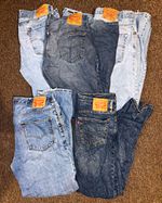 Levi's Men's Blue Denim Jeans Job Lot x5 Pairs (Unit Quantity 4)