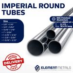 Aluminium Round Tube 16–40mm OD Up to 5000mm Mill Finish 6063-T6